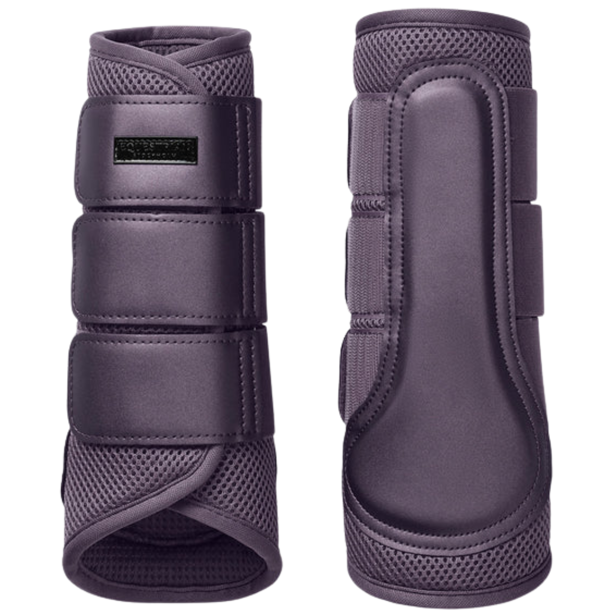 Equestrian Stockholm Mesh Brushing Boots in Dark Violet