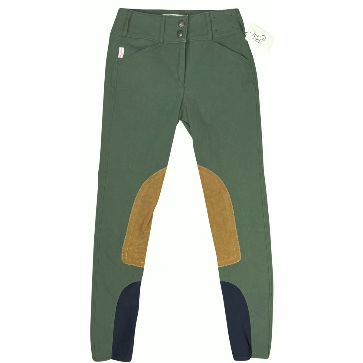 Tailored Sportsman 'Trophy Hunter' Boot Sock Breeches in Loden Green/Tan