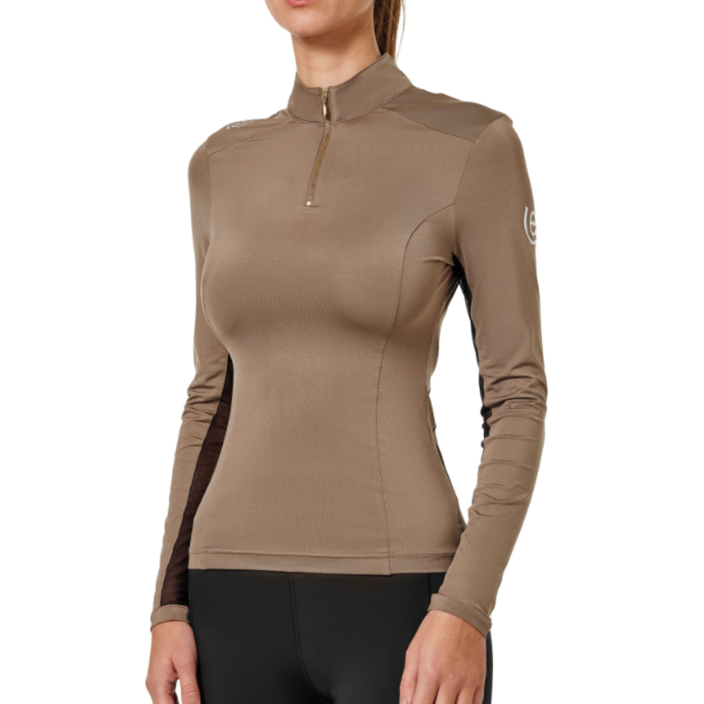 Equestrian Stockholm 'Air Breeze' Sunshirt in Champagne - Women's Medium