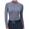 RJ Classics 'Jemma' Mock Neck Shirt in Blue Granite 