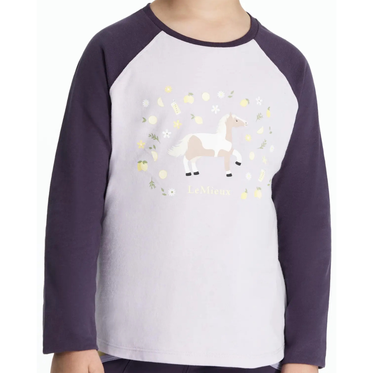 LeMieux Mini 'Jamie Lemon' Long Sleeve Top in Lilac