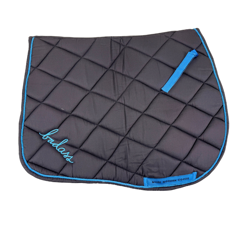 Mare Modern Goods Saddle Pad in Grey/Blue