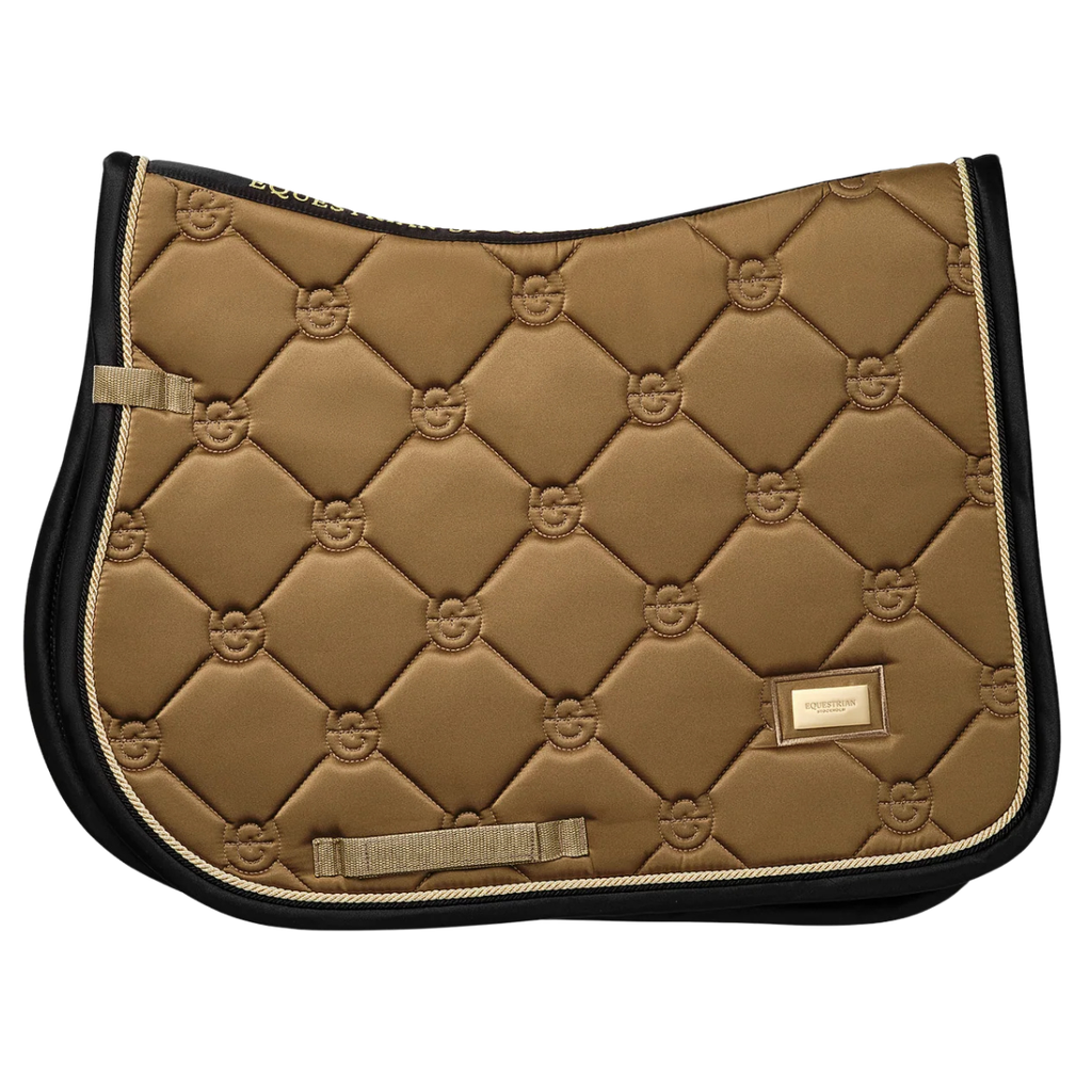 Equestrian Stockholm Jump Saddle Pad in Golden Brass
