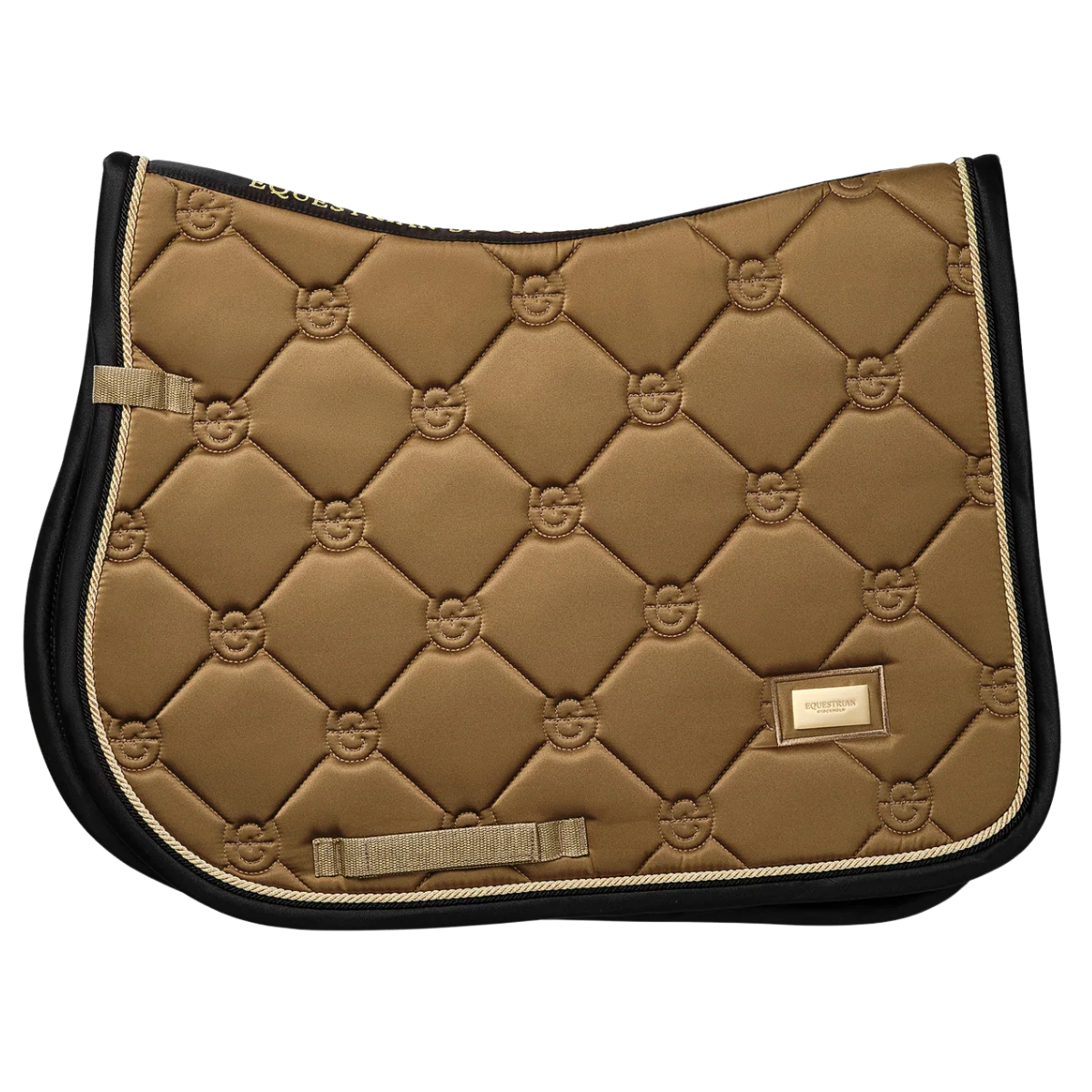 Equestrian Stockholm Jump Saddle Pad in Golden Brass