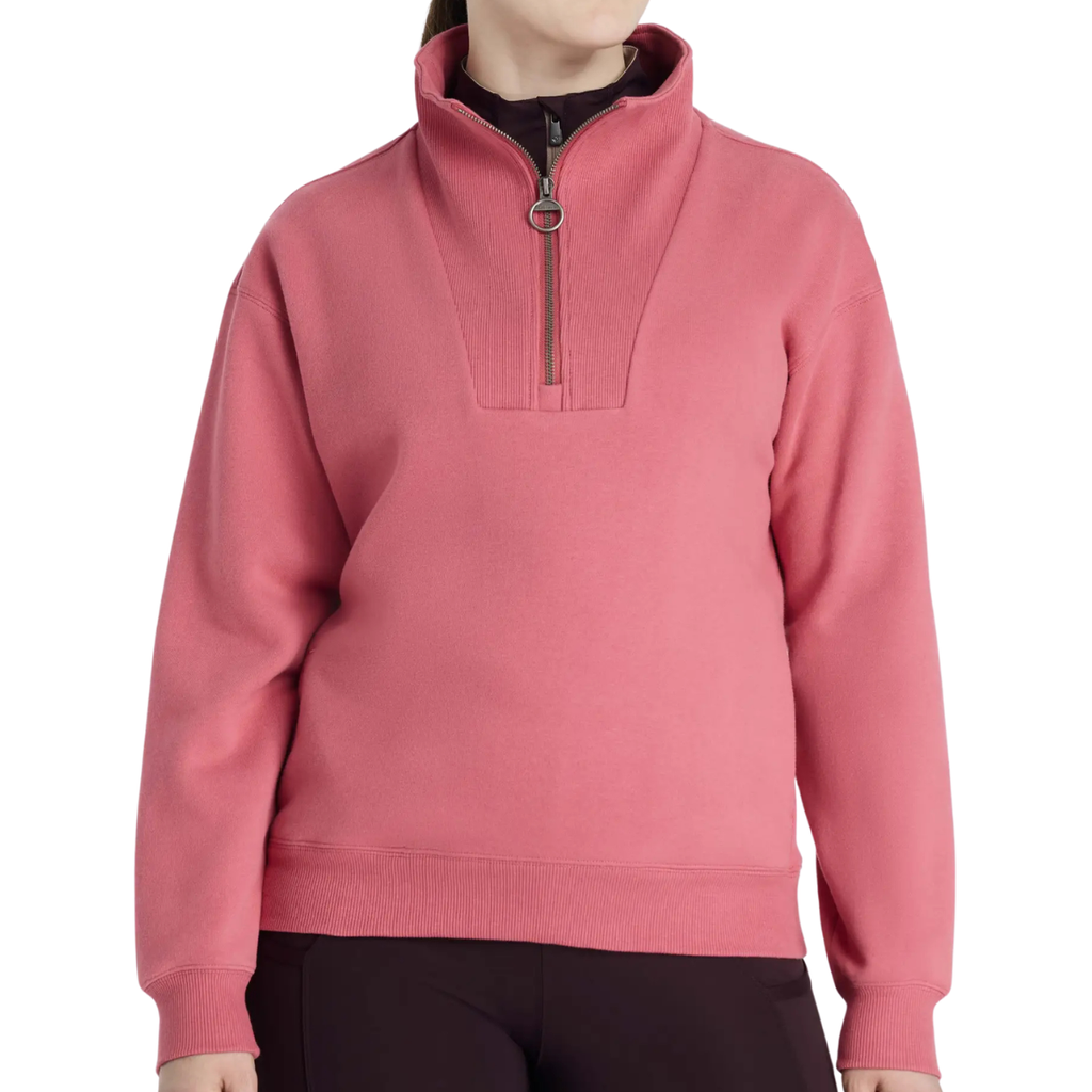 LeMieux 'Keira' Quarter Zip Sweater in Cranberry
