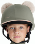 LeMieux Mini 'Double Pom' Hat Silk in Rosemary