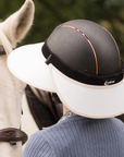 EquiVisor Sport Neck Shield in White/Mocha 