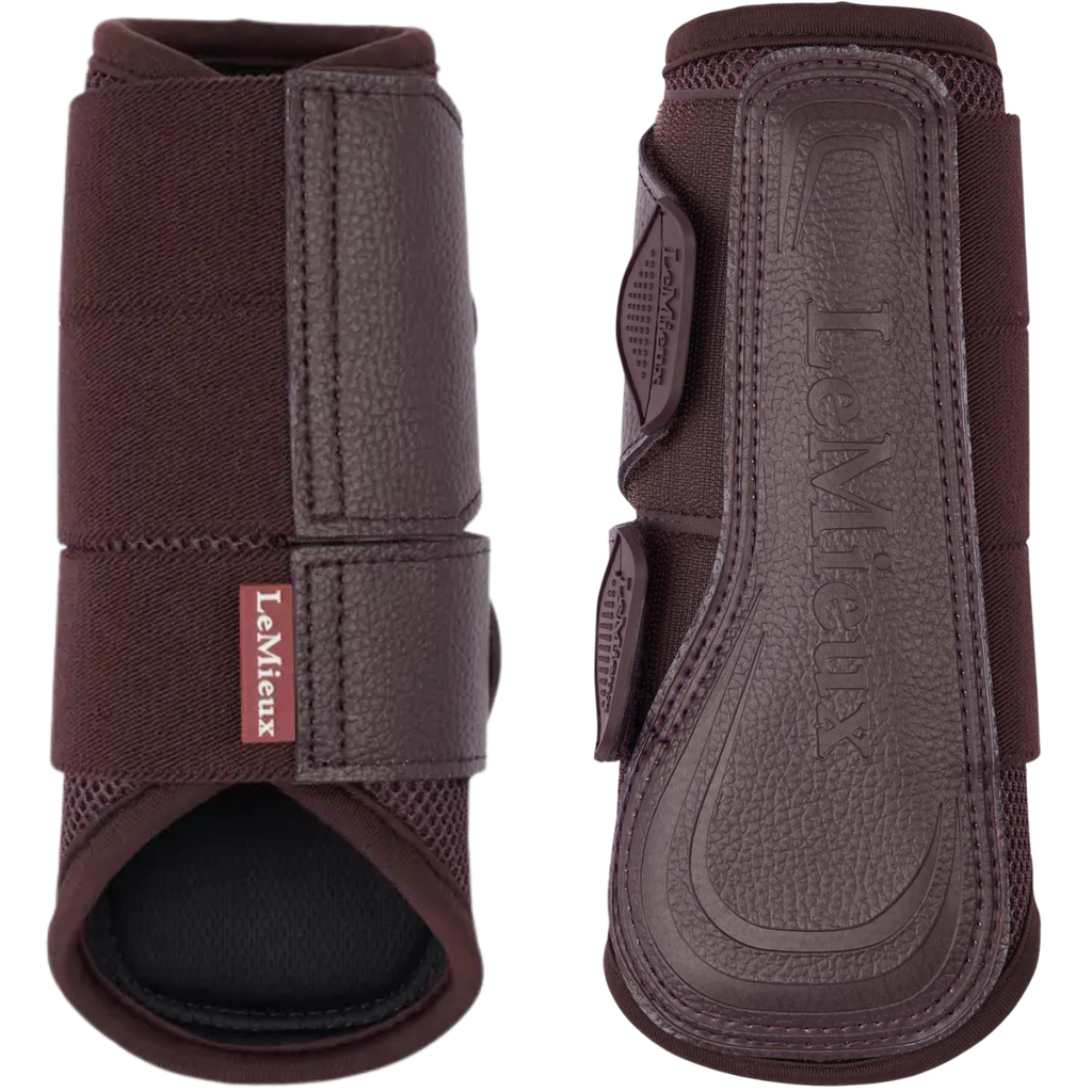 LeMieux 'Arika' Mesh Brushing Boots in Damson