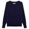 Hannah Childs 'Asher' Bamboo V Neck Sweatshirt in Midnight 