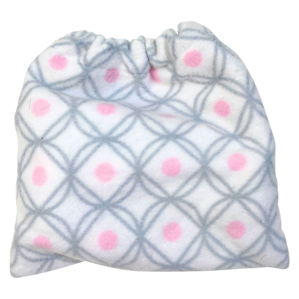 Fleece Stirrup Iron Covers  in White/Pink Geo