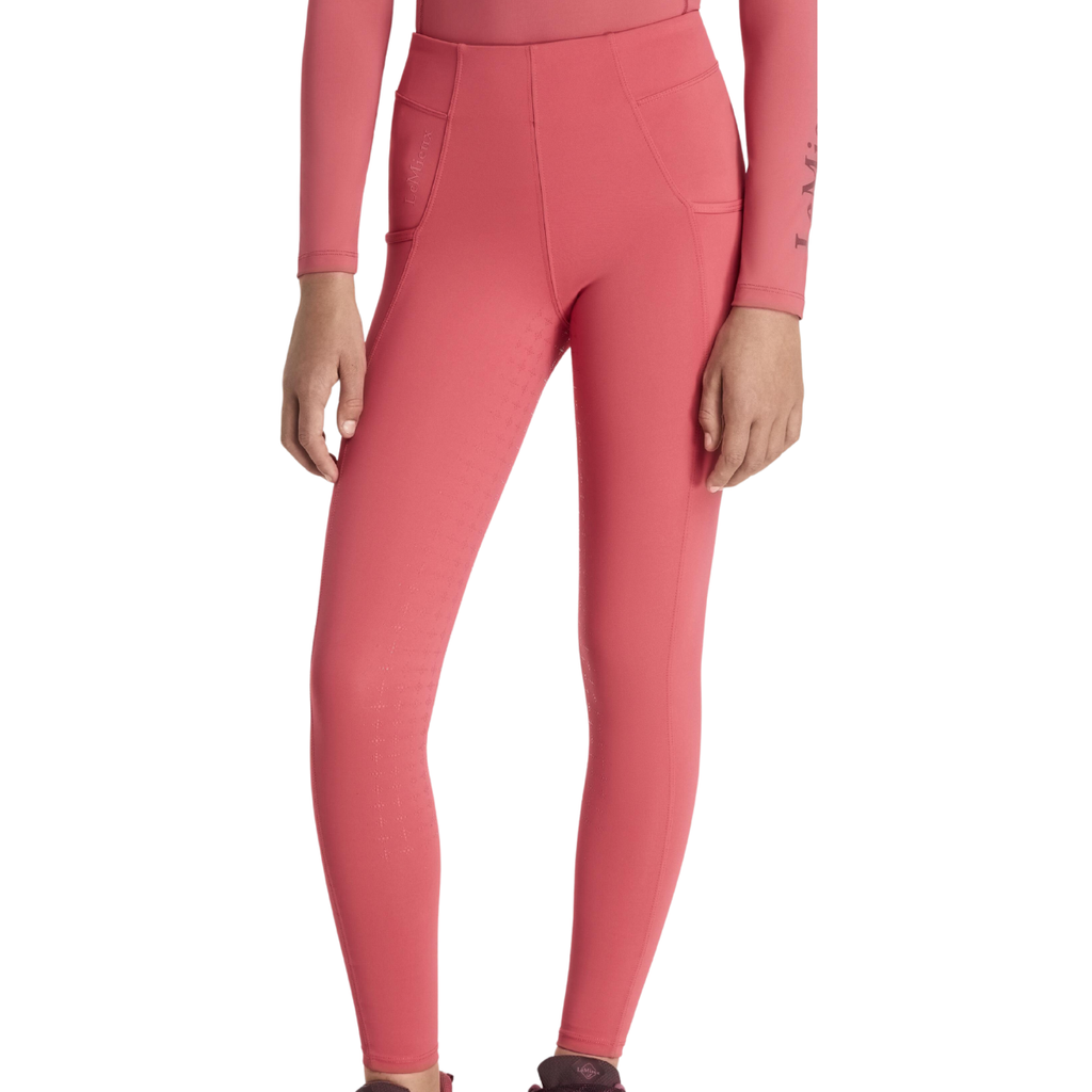 LeMieux Young Rider 'Orla' Pull On Tights in Cranberry