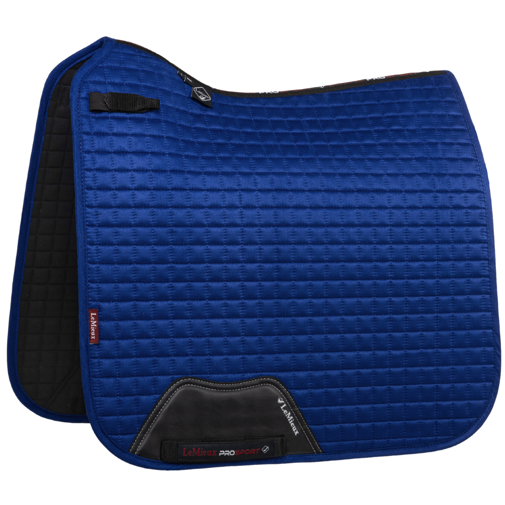 LeMieux Suede Dressage Pad in Benetton Blue