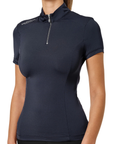 Equestrian Stockholm 'Air Breeze' Short Sleeve Sunshirt in Midnight Blue