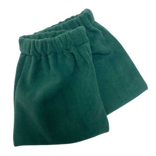 Fleece Stirrup Iron Covers in Hunter Green Solid
