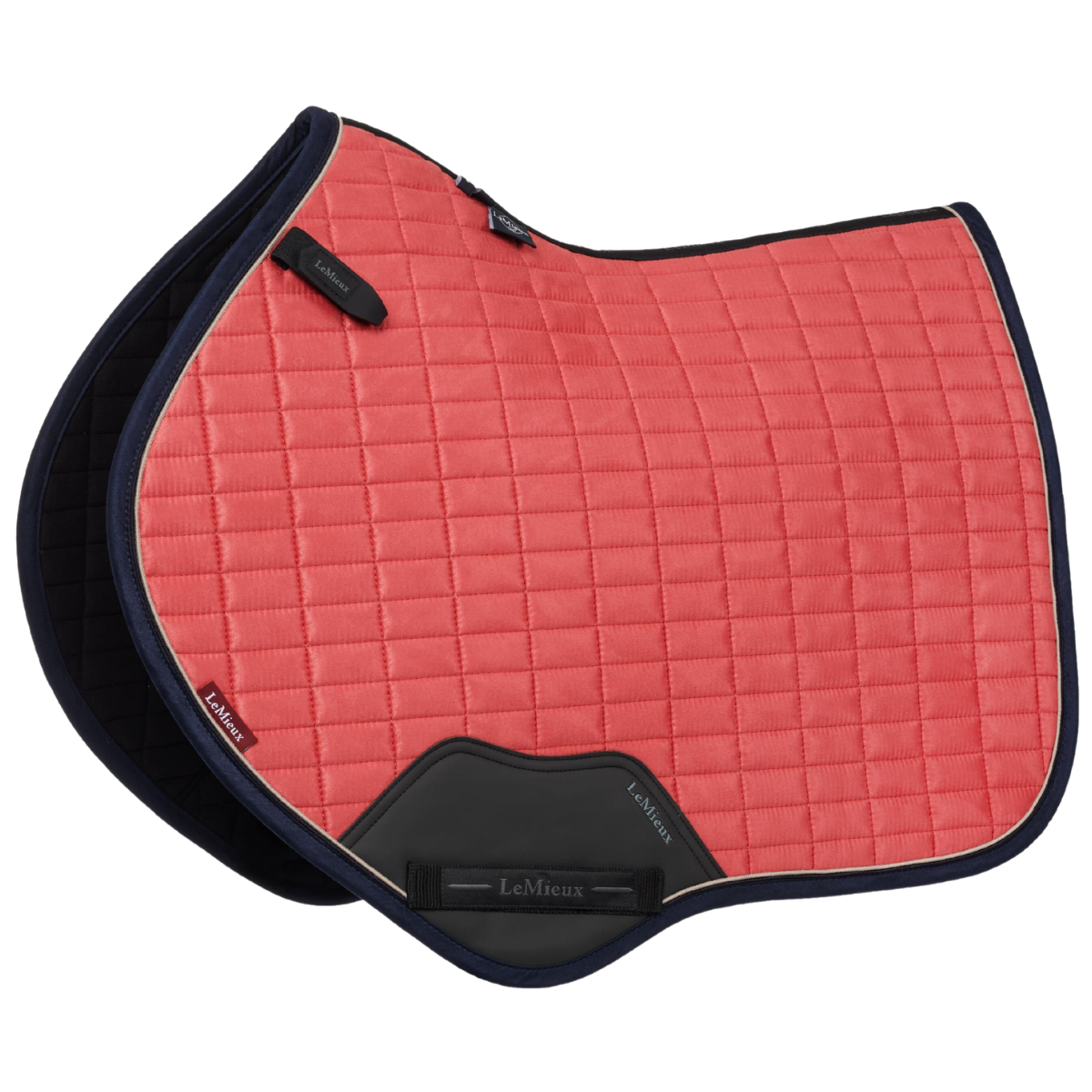 LeMieux Mini Suede Close Contact Square Pad in Cranberry