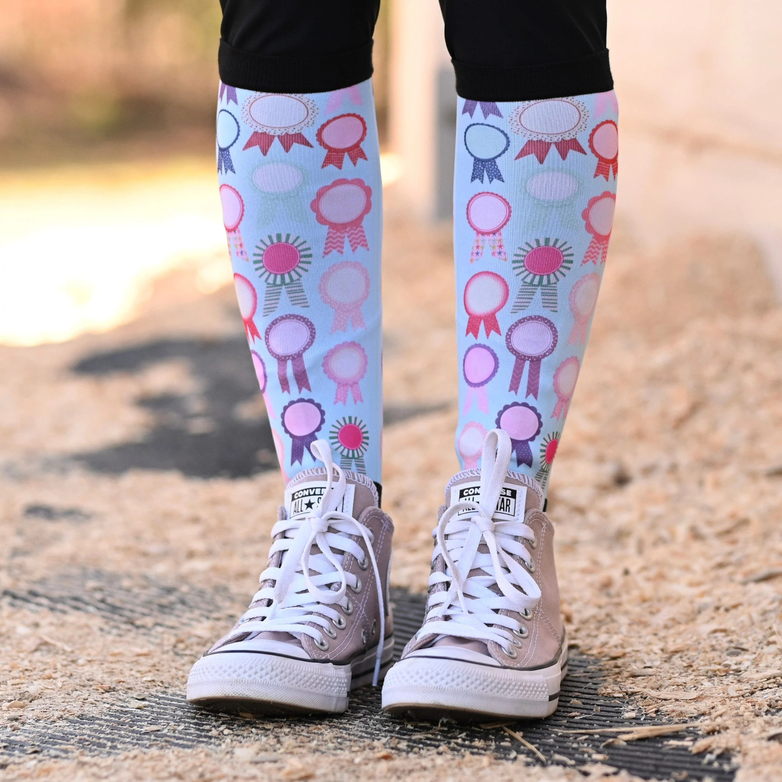 Dreamers &amp; Schemers Boot Socks in Vintage Ribbons