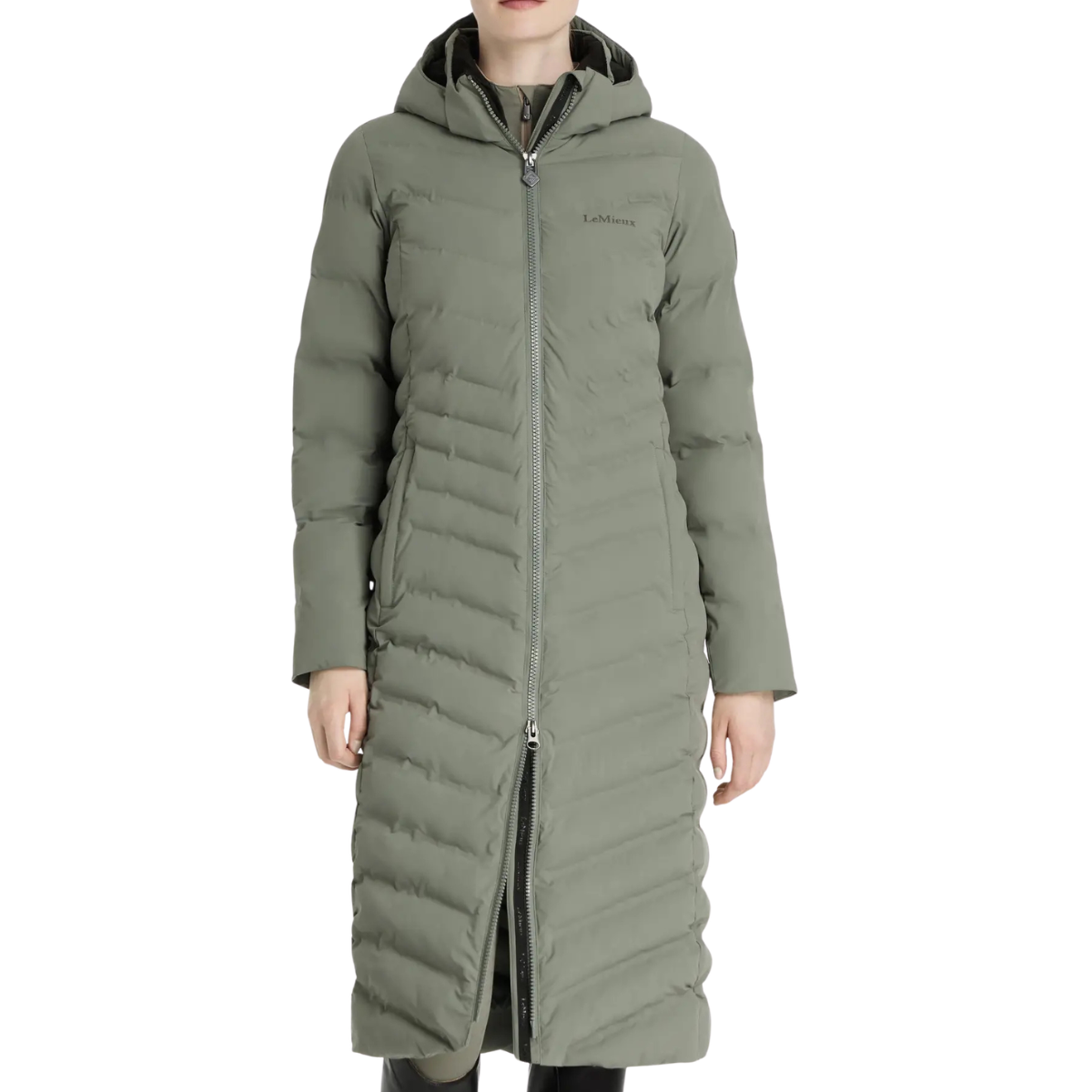 LeMieux 'Hayley' Longline Puffer Coat in Rosemary