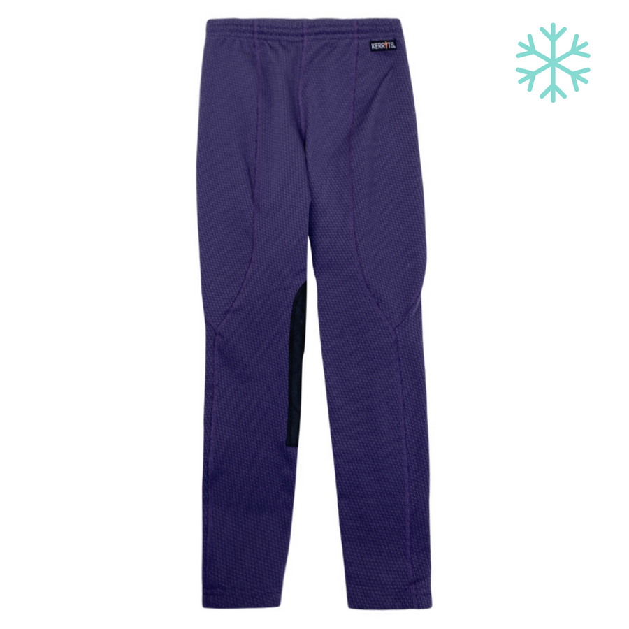 Kerrits Fleece Performance Riding Tights in Grape Houndstooth