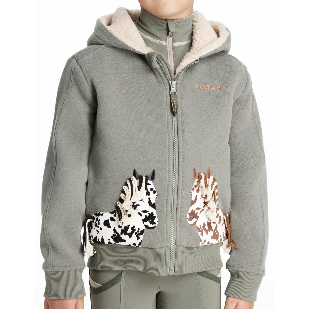 LeMieux Mini 'Charlie Pony' Hoodie in Rosemary