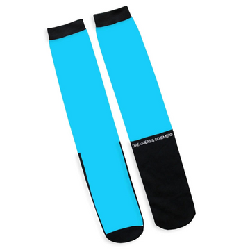 Dreamers & Schemers Boot Socks in Light Blue