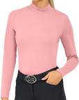 RJ Classics 'Jemma' Mock Neck Shirt in Rosette