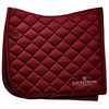 Equestrian Stockholm Dressage Saddle Pad in Line Bordeaux