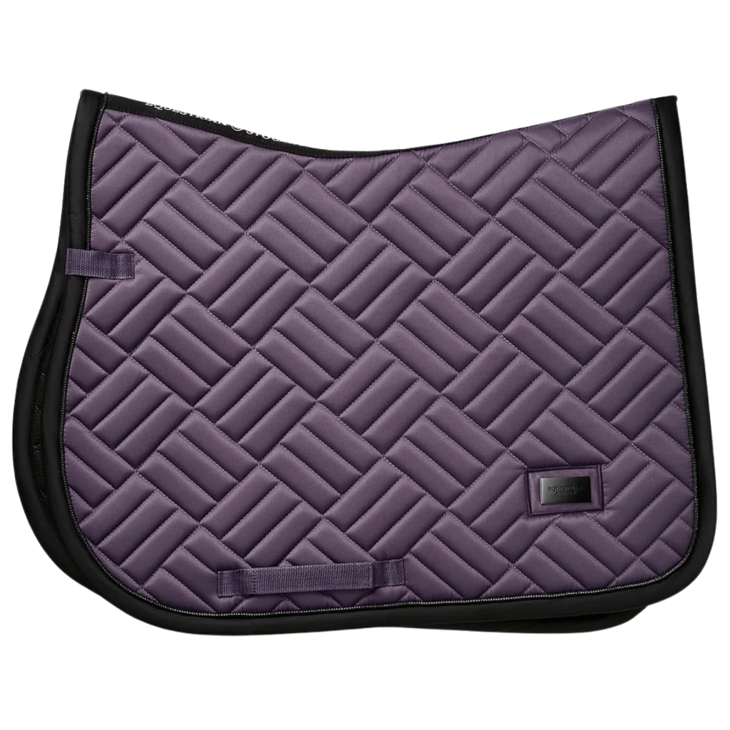 Equestrian Stockholm Modern Jump Saddle Pad in Dark Violet