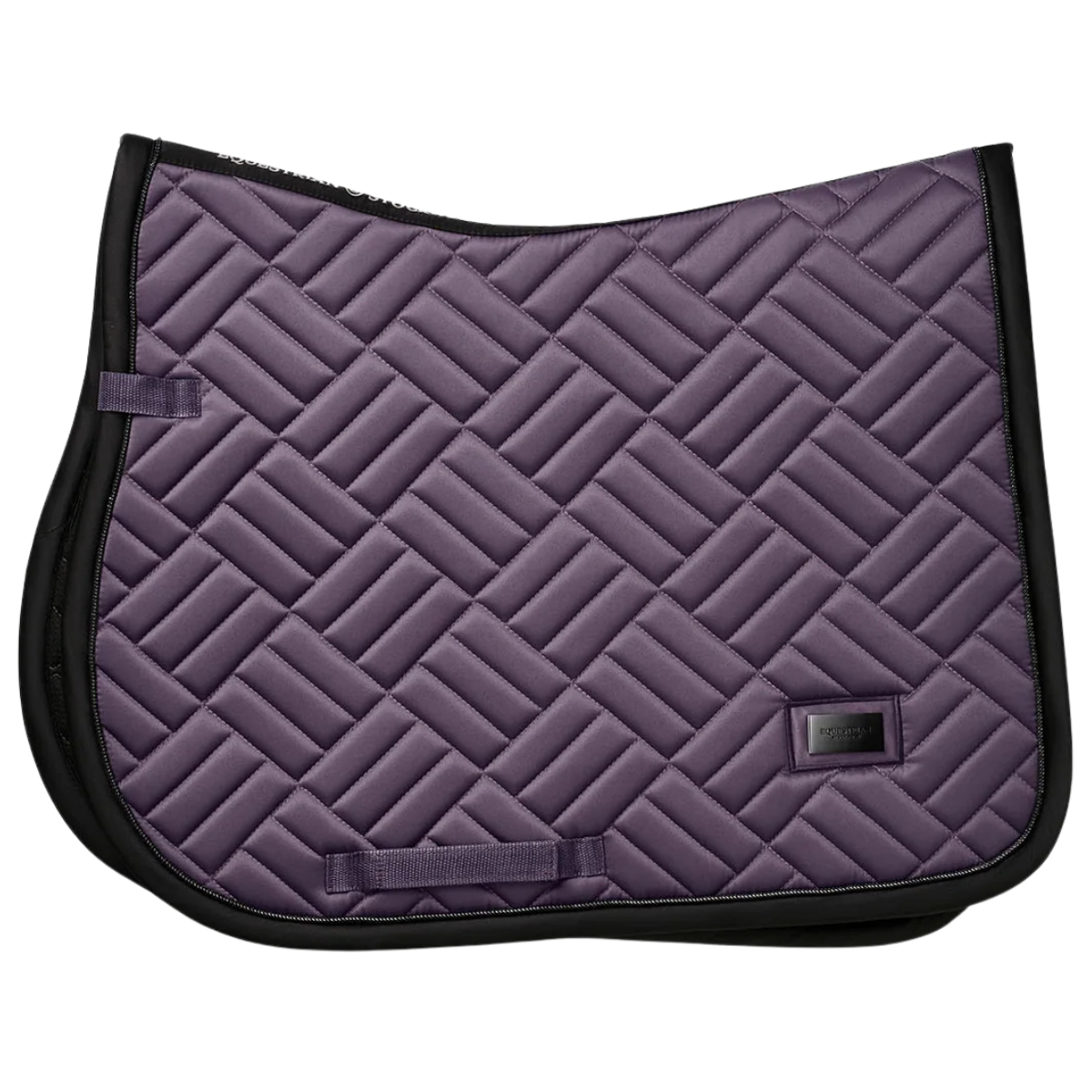 Equestrian Stockholm Modern Jump Saddle Pad in Dark Violet