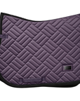 Equestrian Stockholm Modern Jump Saddle Pad in Dark Violet