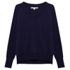 Hannah Childs 'Asher' Bamboo V Neck Sweatshirt in Midnight