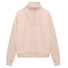 Hannah Child's 'Charlie' 1/4 Zip Warm Up Sweater in Biscotti - Women's Small