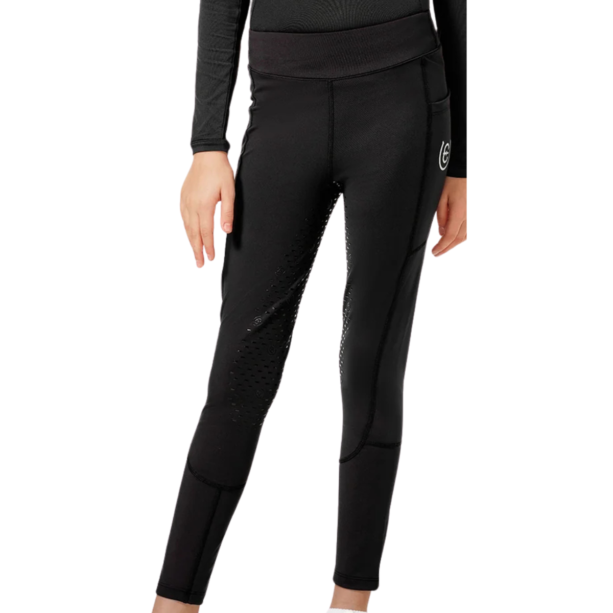 Equestrian Stockholm Young Rider Movement Riding Tights in Black Edition