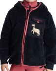 LeMieux Mini 'Teagan' Dream Fleece Zip-Up in Navy