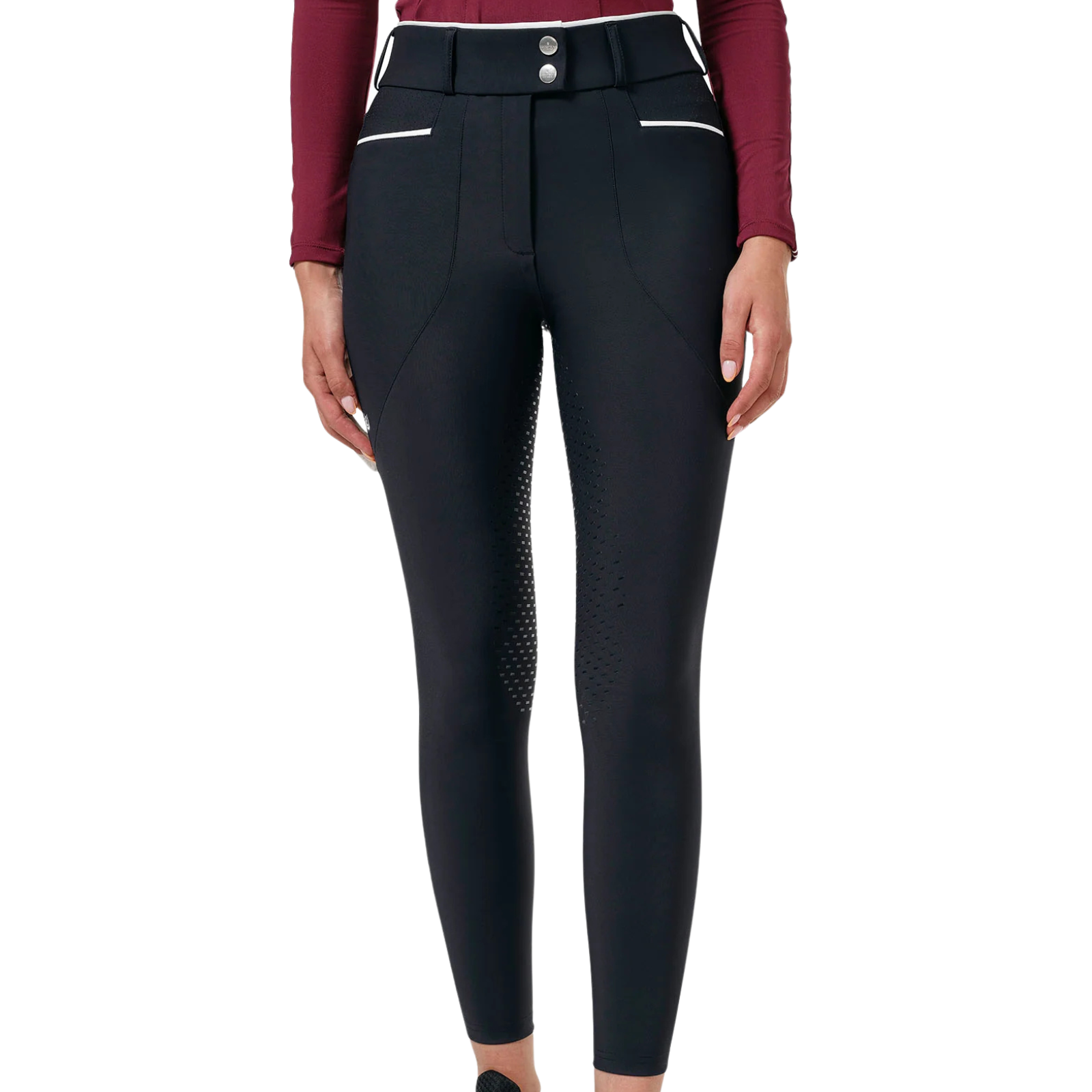 Equestrian Stockholm 'Airflow Luxe' Full Seat Breeches in Navy