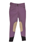 RJ Classics Kids 'Avery' Knee Patch Breeches in Lilac