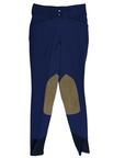 RJ Classics Kids 'Avery' Knee Patch Breeches in Navy