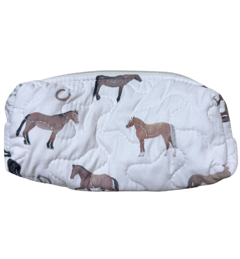 Ida Mae Small Quilted Tools Bag in Meadow Herd Icon Linen
