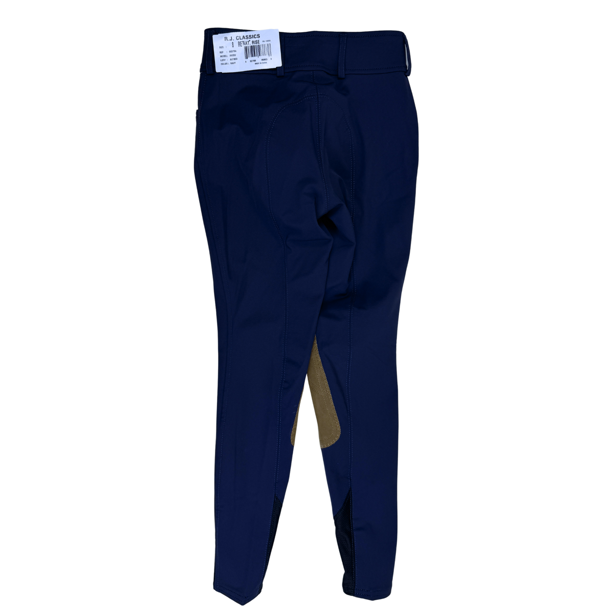 RJ Classics Kids 'Avery' Knee Patch Breeches in Navy