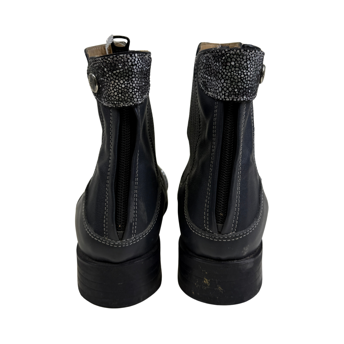 Romitelli Paddock Boots in Graphite/Metallic Swirls