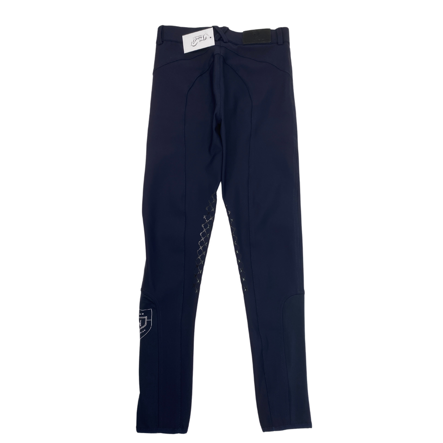 Back of Asmar Equestrian Breeches in Navy