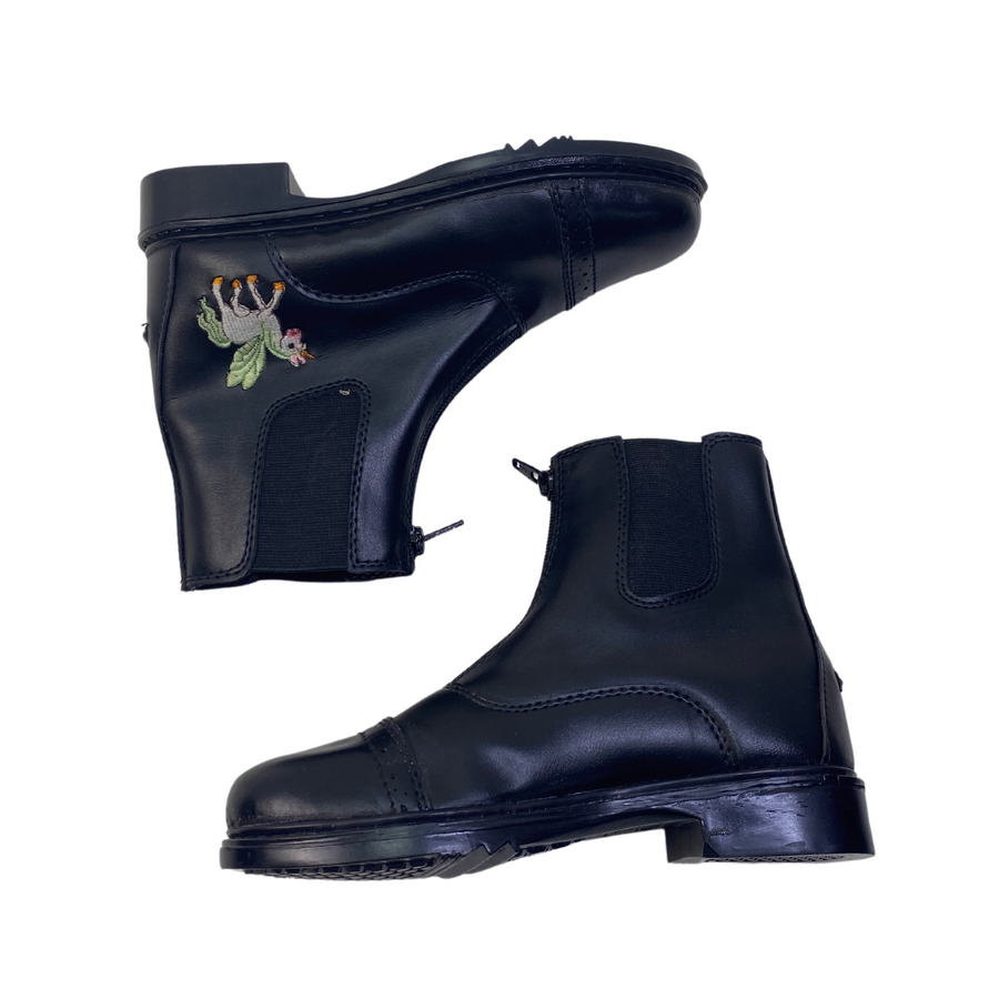 Tuff Rider Starter Zip Paddock Boots in Black