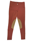 Free Ride Equestrian 'PRO' Knee Patch Breeches in Rust - Women's 28