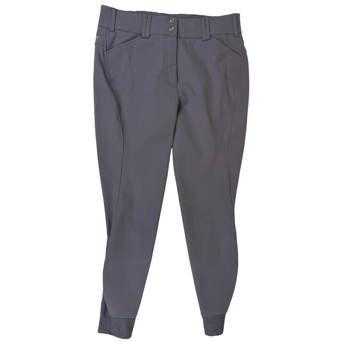 Ariat 'Tri Factor' Knee Patch Breeches in Dove Grey