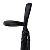 Side of Fancy Stitched Padded Bridle in Brown