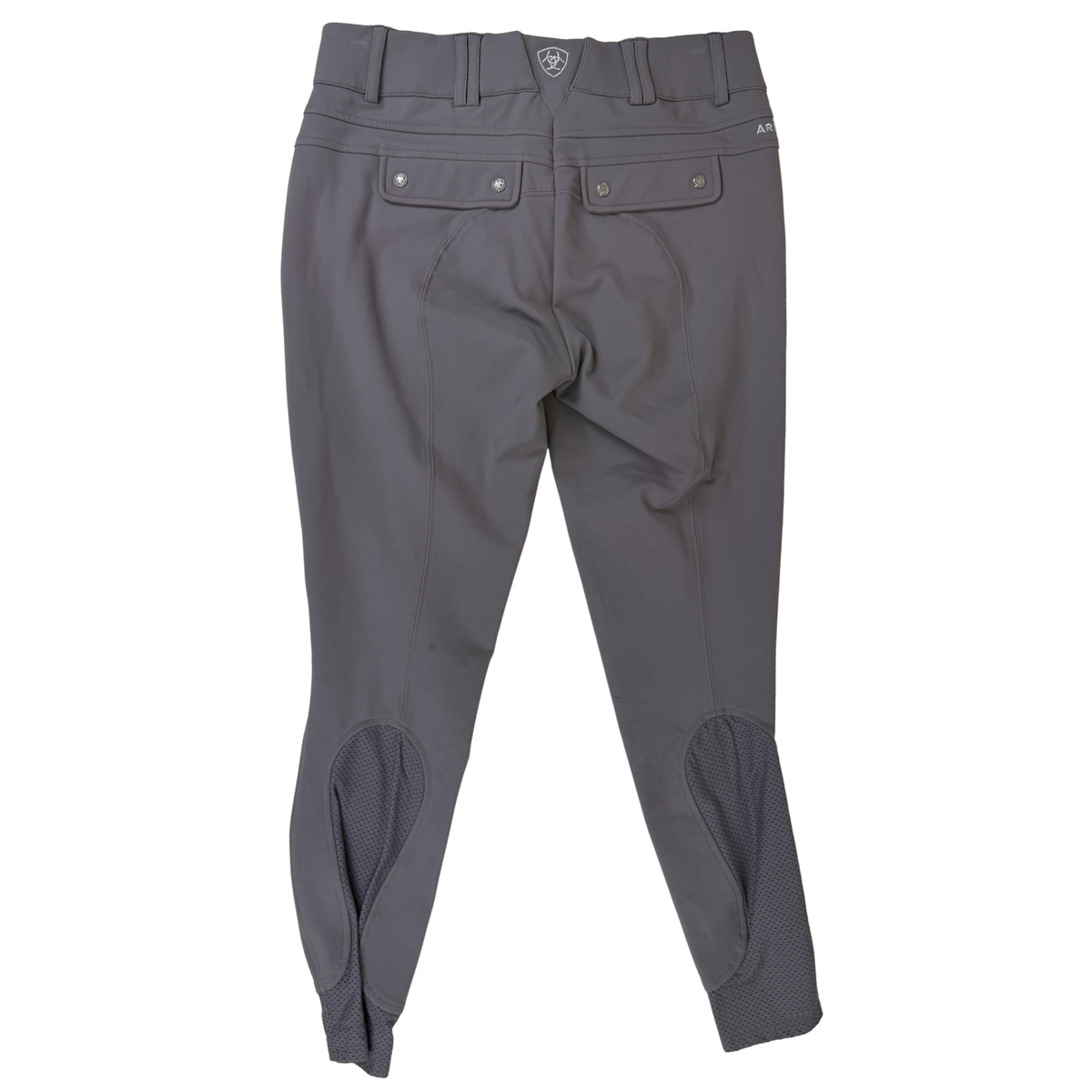 Ariat 'Tri Factor' Knee Patch Breeches in Dove Grey