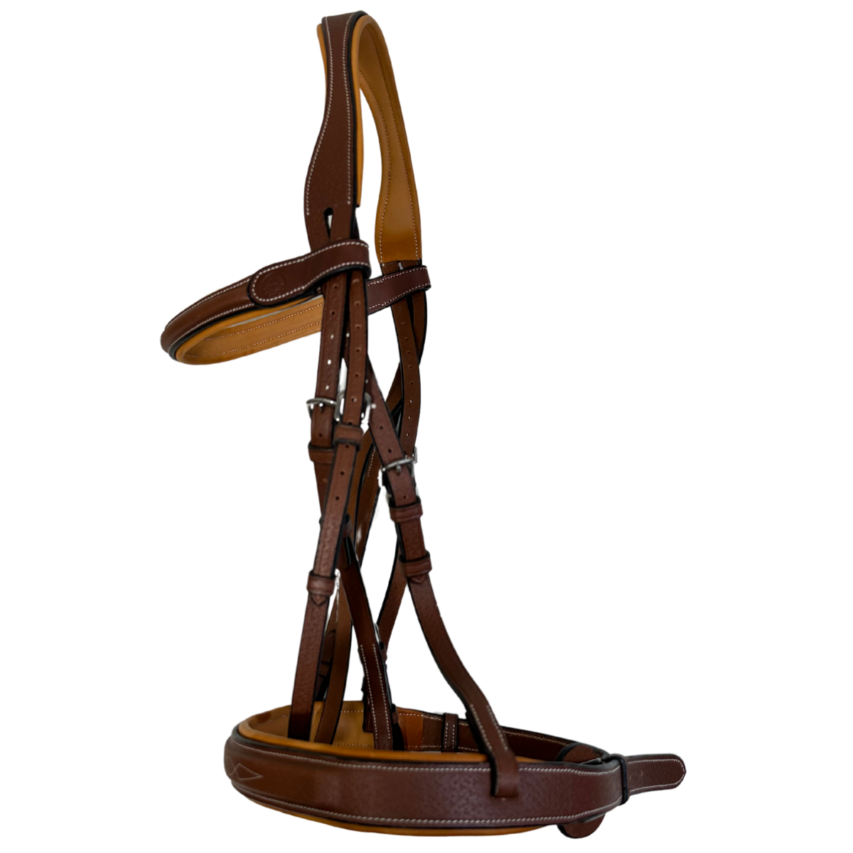 Butet 'Premium Hunter Noseband' Bridle in Gold/Light Gold