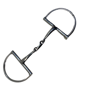 Korsteel Oval Link Dee Ring Snaffle in Stainless Steel