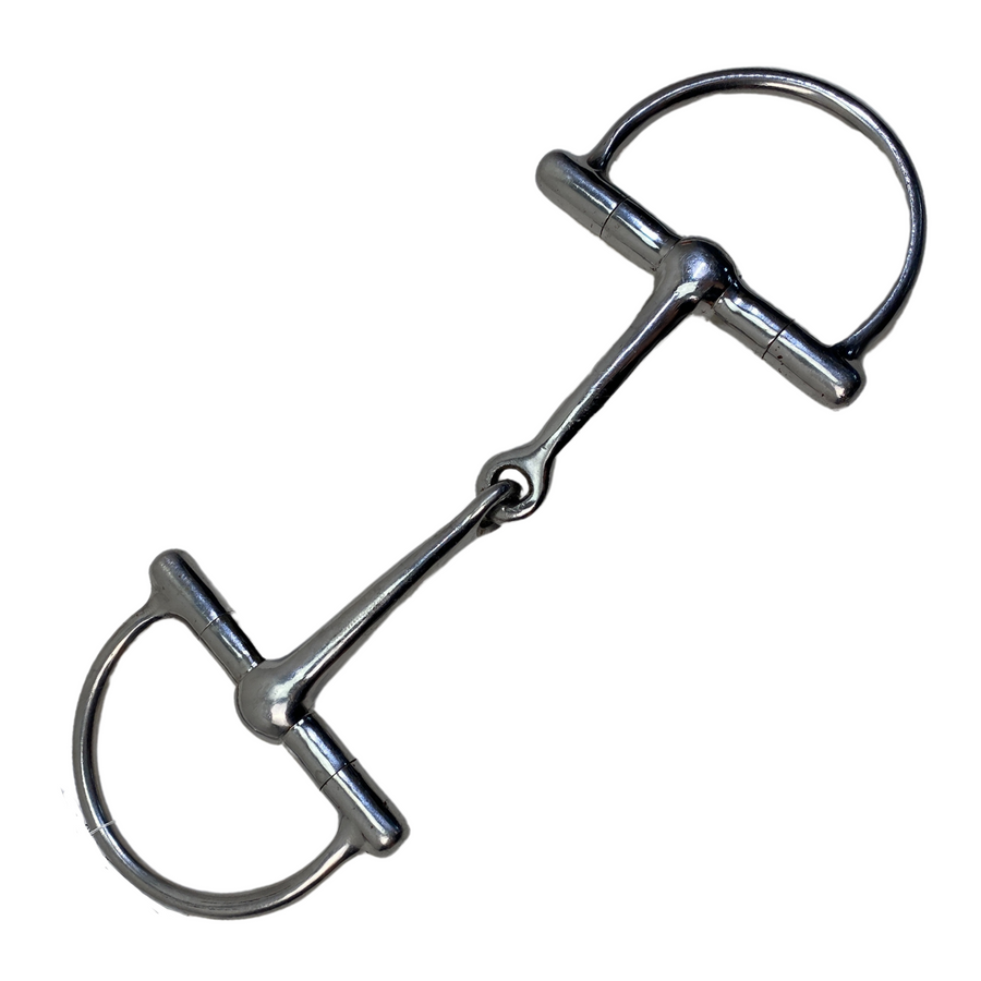 Dee Ring Snaffle Bit  in Stainless Steel 