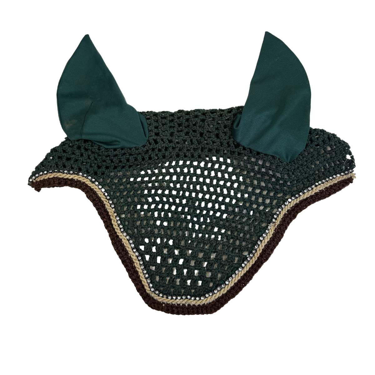 Crystal Fly Bonnet in Green