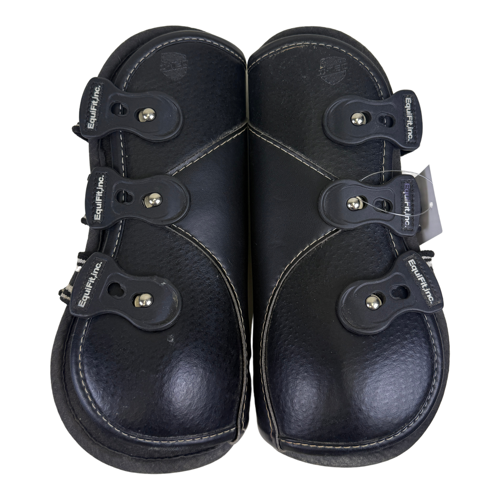 Equifit D-Teq Front Boots in Black Ostrich